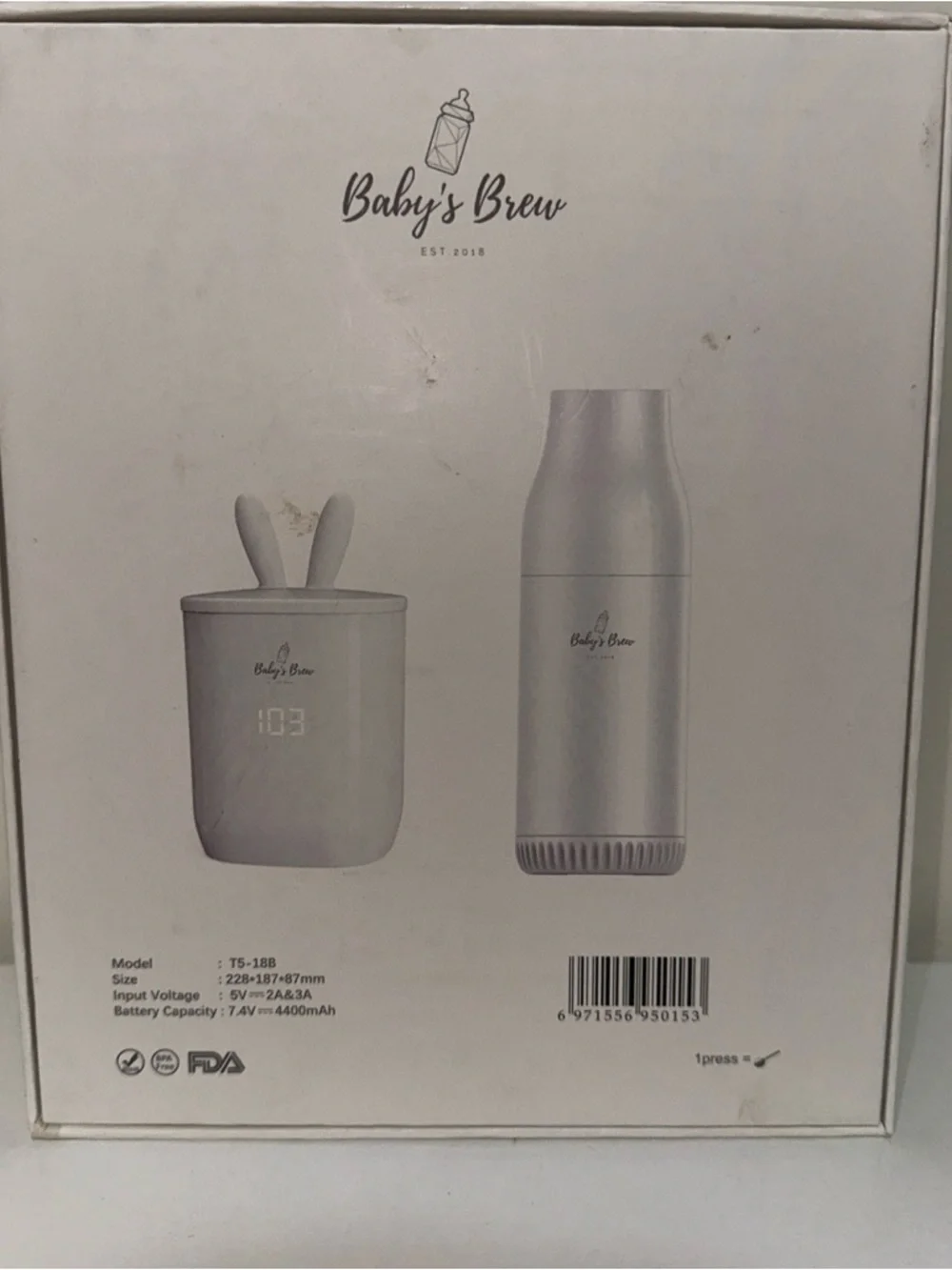 Baby's Brew White Bottle Warmer - Picture 7 of 7